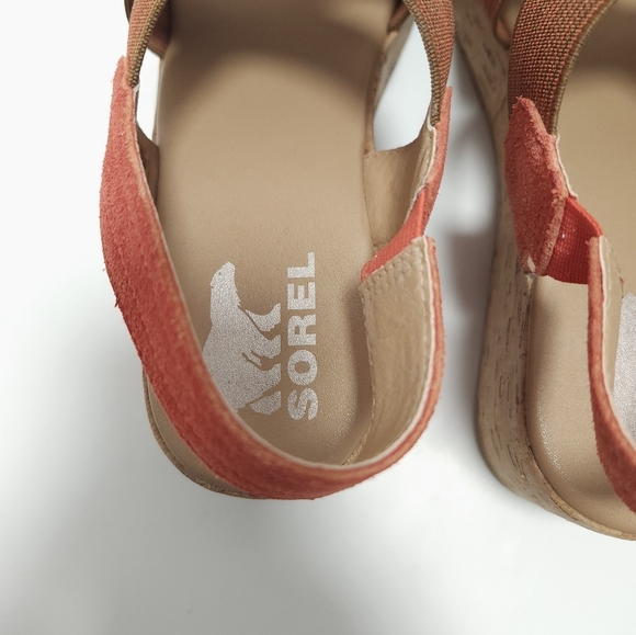 Sorel Cameron Womens Platform Wedge Slingback Sandals Size 10 - Picture 4 of 7